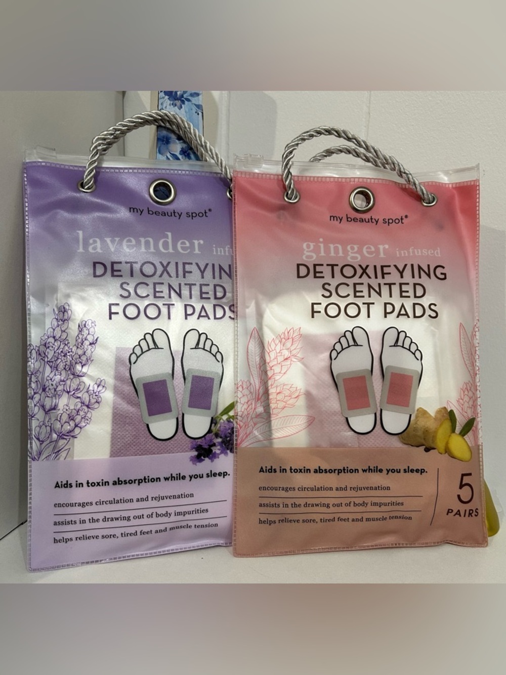Detoxifying Scented Foot Pads Set of 5 - Choose 1